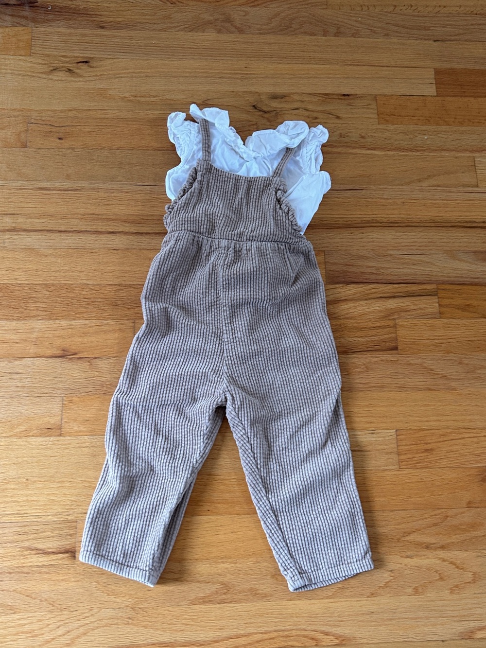 Corduroy Taupe Kids Overalls - Versatile Everyday Bottoms Perfect Warm Fall Set